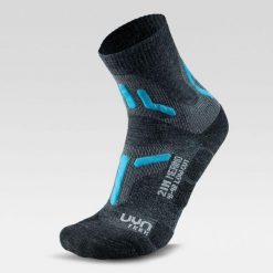 Damskie skarpety trekkingowe Uyn Trekking 2in Merino lLow Cut. Szare skarpetki Uyn, bez wzorów. Za 99.99 zł.