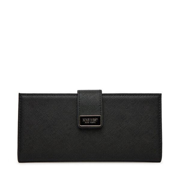 Portfel Nine West. Czarne portfele Nine West, bez wzorów. Za 79.99 zł.