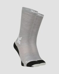 Skarpety X-Socks RUN DISCOVER MERINO CREW G701. Szare skarpetki X-Socks, bez wzorów, z wełny. Za 139.99 zł.