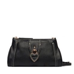 Torebka Liu Jo. Czarne listonoszki Liu Jo, bez wzorów, bez dodatków. Za 469.99 zł.