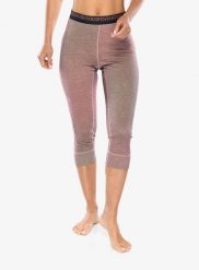 Legginsy termoaktywne damskie Ortovox 185 Rock'N'Wool Print SP. Czerwone legginsy ORTOVOX, bez wzorów, z materiału, rockowe. Za 416.89 zł.