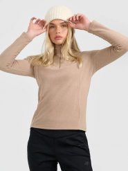 4F Bluza polarowa w kolorze beżowym rozmiar: M. Brązowe bluzy bez kaptura 4f, m, bez wzorów, z polaru. Za 74.11 zł.