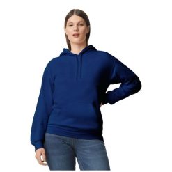 Bluza Z Kapturem Dla Dorosłych Unisex Softstyle Fleece Midweight. Żółte bluzy z kapturem GILDAN, m, bez wzorów, z bawełny, z kapturem. Za 120.99 zł.