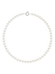 Mitzuko Naszyjnik perłowy w kolorze białym - dł. 42 cm rozmiar: onesize. Białe naszyjniki Mitzuko, z materiału, z perłą, srebrne. Za 652.99 zł.