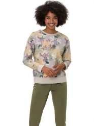Heine Bluza w kolorze beżowym ze wzorem rozmiar: 40. Brązowe bluzy Heine, bez wzorów, bez kaptura. Za 74.99 zł.
