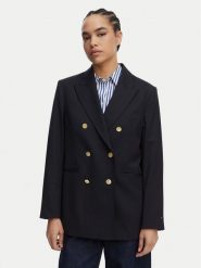 Tommy Hilfiger Marynarka WW0WW50784 Granatowy Relaxed Fit. Niebieskie marynarki i żakiety Tommy Hilfiger, bez wzorów, z syntetyku, bez ramiączek. Za 1,399.00 zł.