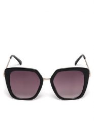 Jenny Fairy Okulary przeciwsłoneczne 4WF-021-SS24 Czarny. Czarne okulary przeciwsłoneczne Jenny Fairy, bez wzorów, z tworzywa sztucznego. Za 39.99 zł.