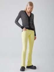 LTB Dżinsy "Fallon" - Flare fit - w kolorze żółtym rozmiar: W25/L34. Żółte jeansy LTB, l, z aplikacjami, klasyczne. Za 83.81 zł.
