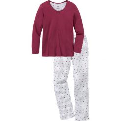 Piżama bonprix czerwony rododendron w kratę. Piżamy marki bonprix. Za 69.99 zł.