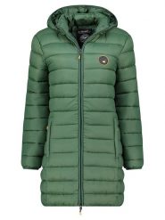 Geographical Norway Płaszcz pikowany "Atikamap" w kolorze zielonym rozmiar: M. Zielone płaszcze Geographical Norway, m, bez wzorów, bez kaptura. Za 145.95 zł.