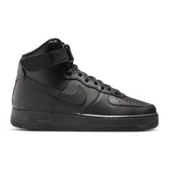 Buty Nike Air Force 1 High W DD9624-001 czarne. Czarne buty treningowe Nike, bez wzorów, z gumy, bez zapięcia, Nike Air Force. Za 1,012.48 zł.