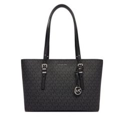 Torebka MICHAEL Michael Kors. Czarne shopper bag MICHAEL Michael Kors, bez wzorów, bez dodatków. Za 989.99 zł.