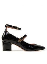 Tommy Hilfiger Czółenka Pump Double Strap Patent Leather FW0FW08566 Czarny. Czarne czółenka Tommy Hilfiger, bez wzorów, z lakierowanej skóry, bez obcasa, bez zapięcia. Za 519.99 zł.