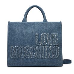 Torebka LOVE MOSCHINO. Niebieskie torebki klasyczne Love Moschino, bez wzorów, bez dodatków. Za 559.99 zł.