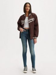Levi´s Dżinsy - Skinny fit - w kolorze niebieskim rozmiar: W24/L28. Niebieskie jeansy l, z aplikacjami, klasyczne, z podwyższonym stanem. Za 216.22 zł.