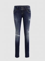 LTB Dżinsy "Molly M" - Slim fit - w kolorze granatowym rozmiar: W33/L32. Niebieskie jeansy LTB, l, z aplikacjami, ze skóry, klasyczne. Za 97.05 zł.