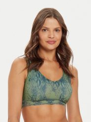 Chantelle Biustonosz top Soft Stretch C11D10 Zielony. Zielone biustonosze Chantelle, s, bez wzorów, z syntetyku, bez kołnierzyka, bez ramiączek. Za 139.99 zł.
