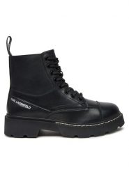 KARL LAGERFELD Trapery KL40450 Czarny. Czarne traperki KARL LAGERFELD, bez wzorów, ze skóry, bez obcasa, bez zapięcia. Za 1,099.00 zł.
