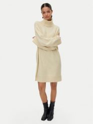 Vero Moda Sukienka dzianinowa Aquarius 10331900 Beżowy Regular Fit. Brązowe sukienki Vero Moda, s, bez wzorów, z dzianiny, bez kołnierzyka, bez ramiączek. Za 229.99 zł.
