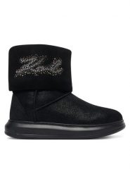 KARL LAGERFELD Śniegowce Kapri Kosi KL44557S Czarny. Czarne śniegowce KARL LAGERFELD, bez wzorów, ze skóry, bez zapięcia. Za 1,059.00 zł.