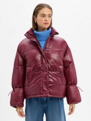 Noisy May kurtka pikowana - NMAllie Shiny Puffer Kobiety czerwony, M. Czerwone kurtki Noisy May, na zimę, m, bez wzorów, z puchu, bez kaptura. Za 179.95 zł.
