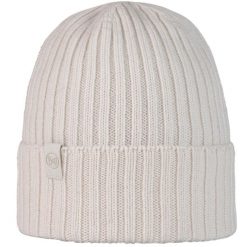 Czapka zimowa z wełny merino Norval. Niebieskie czapki zimowe Buff, bez wzorów, z wełny, sportowe. Za 160.99 zł.