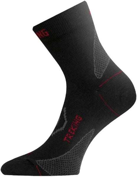Skarpety merino TNW. Czerwone skarpetki LASTING, bez wzorów, z elastanu. Za 58.00 zł.