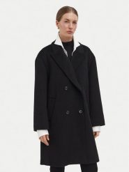 Liu Jo Płaszcz wełniany WF6299 T722A Czarny Regular Fit. Czarne płaszcze Liu Jo, na zimę, bez wzorów, z syntetyku, bez kaptura. Za 1,419.00 zł.