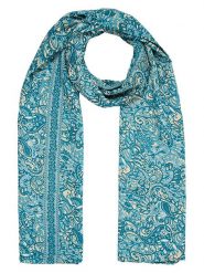 Ipanima Szal w kolorze morskim - 180 x 100 cm rozmiar: onesize. Niebieskie szaliki i kominy Ipanima, bez wzorów, z materiału. Za 17.99 zł.