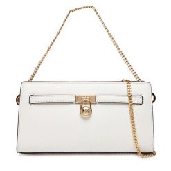 Torebka MICHAEL Michael Kors. Białe kopertówki MICHAEL Michael Kors, bez wzorów, wizytowe, bez dodatków. Za 699.99 zł.