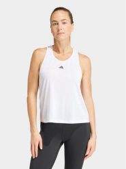Adidas Koszulka techniczna Train Essentials IS4034 Biały Regular Fit. Białe t-shirty sportowe adidas, l, bez wzorów, z wiskozy, bez ramiączek, na fitness i siłownię. Za 69.99 zł.