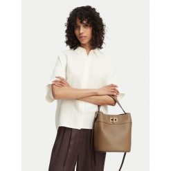 Torebka Furla. Brązowe torebki klasyczne Furla, bez wzorów, klasyczne, bez dodatków. Za 1,619.00 zł.