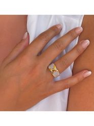 DI GIORGIO Pozłacany pierścionek rozmiar: 58. Żółte pierścionki DI GIORGIO, pozłacane. Za 226.77 zł.