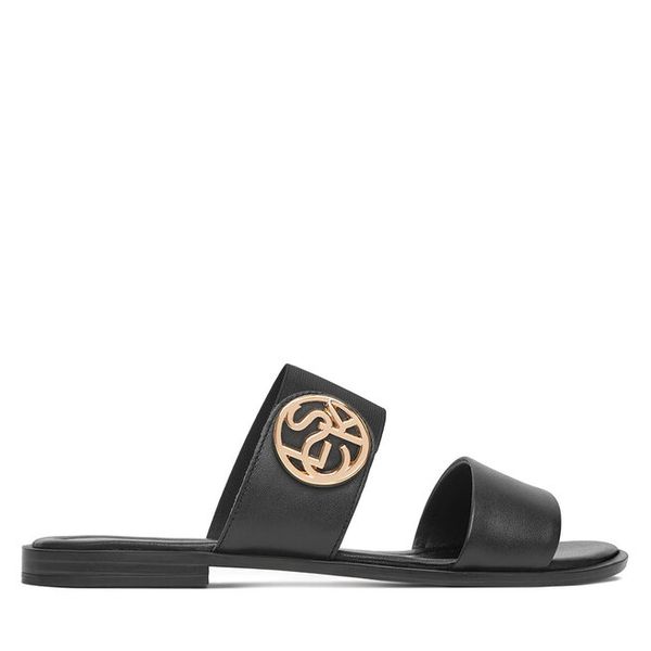 Klapki Lasocki. Czarne klapki Lasocki, bez wzorów, bez obcasa, bez zapięcia. Za 149.99 zł.