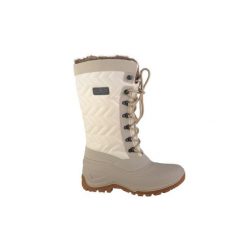 Buty zimowe damskie, CMP Nietos. Białe trekkingi CMP, bez wzorów, z materiału, przed kolano, bez zapięcia, outdoorowe. Za 314.99 zł.