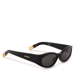 Okulary przeciwsłoneczne JACQUEMUS. Czarne okulary przeciwsłoneczne JACQUEMUS, bez wzorów. Za 1,259.00 zł.