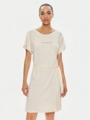 Emporio Armani Sukienka codzienna 262728 4R314 00856 Écru Regular Fit. Sukienki Emporio Armani, na co dzień, xs, bez wzorów, z wiskozy, bez kołnierzyka, bez ramiączek, proste. Za 669.99 zł.