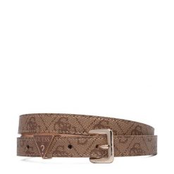 Pasek Guess. Brązowe paski Guess, z aplikacjami. Za 194.99 zł.