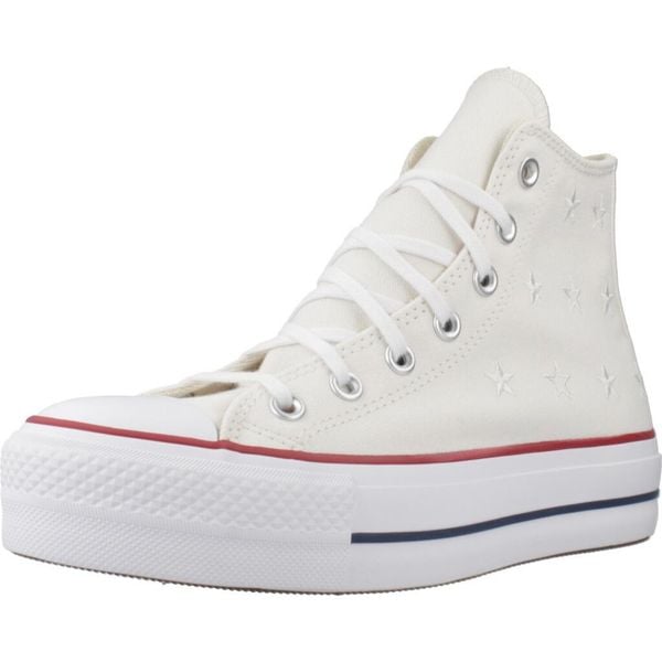 Buty CONVERSE TAYLOR ALL STAR LIFT Biały. Białe buty trekkingowe Converse, bez wzorów, bez zapięcia, trekkingowe. Za 426.56 zł.