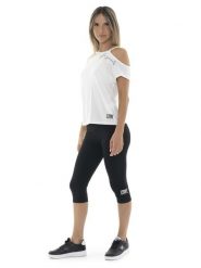 Legginsy na co dzień na siłownię. Czarne legginsy LEONE 1947 APPAREL, bez wzorów. Za 164.19 zł.