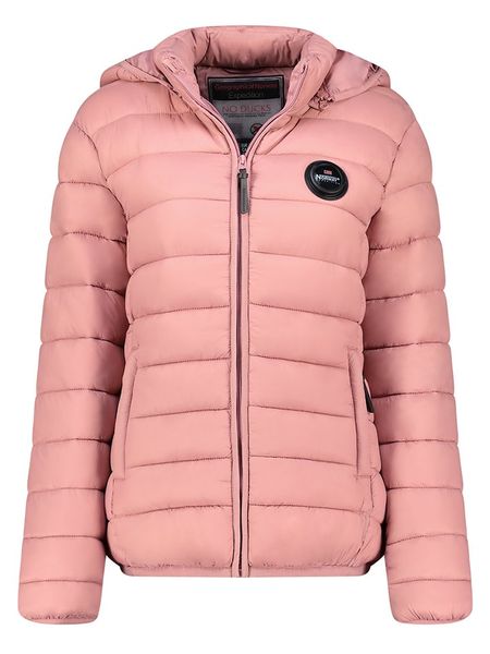 Geographical Norway Kurtka pikowana w kolorze jasnoróżowym rozmiar: XL. Różowe kurtki Geographical Norway, xl, bez wzorów, bez kaptura. Za 118.01 zł.