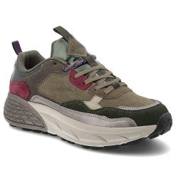 Zielone Sneakersy Jeep Sportowe Buty Damskie Na Solidnej Podeszwie. Zielone buty treningowe Jeep, bez wzorów, z materiału, bez zapięcia, do biegania. Za 348.99 zł.