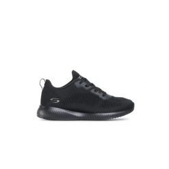 Buty damskie sportowe Skechers BOBS SQUAD. Czarne buty sportowe lifestyle Skechers, bez wzorów, sportowe, bez zapięcia, skechers sport. W wyprzedaży za 199.00 zł.