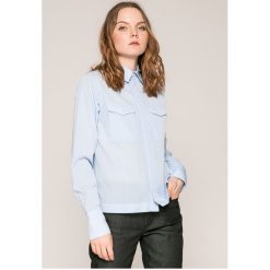 G-Star Raw - Koszula. Niebieskie koszule G-Star Raw, m, bez wzorów, z bawełny, casualowe, bez kołnierzyka, bez ramiączek. W wyprzedaży za 129.90 zł.