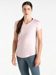 Dare 2b Koszulka sportowa "Vigilant" w kolorze jasnoróżowym rozmiar: 44. Różowe t-shirty sportowe Dare 2b, bez wzorów, z materiału, bez ramiączek, outdoorowe. Za 48.28 zł.