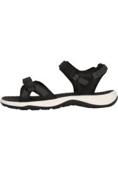 Sandały damskie Whistler Kali. Czarne sandały WHISTLER, bez wzorów, z materiału, eleganckie, z otwartym noskiem, bez obcasa, bez zapięcia. Za 255.00 zł.