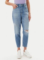 Tommy Jeans Jeansy DW0DW20040 Niebieski Mom Fit. Niebieskie jeansy Tommy Jeans, bez wzorów, z bawełny. Za 419.99 zł.