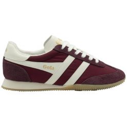 Damskie zamszowe buty sportowe Gola Sprinter. Białe buty treningowe Gola, bez wzorów, z zamszu, bez zapięcia, do biegania. Za 432.50 zł.