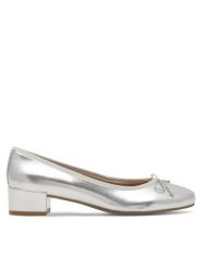 Jenny Fairy Baleriny WYL3680-1 Srebrny. Szare baleriny Jenny Fairy, bez wzorów, ze skóry, bez obcasa, bez zapięcia. Za 69.99 zł.