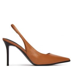 Szpilki Aldo. Brązowe szpilki Aldo, bez wzorów, bez obcasa, na szpilce, bez zapięcia. Za 419.99 zł.